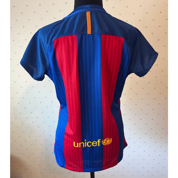 BARCELONA V-Neck Short Sleeve T-Shirt Jersey Size Large - Picture 6 of 8